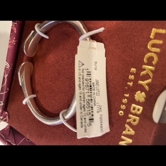 Lucky Brand Silver Pearl Hinge Cuff - Picture 4 of 4